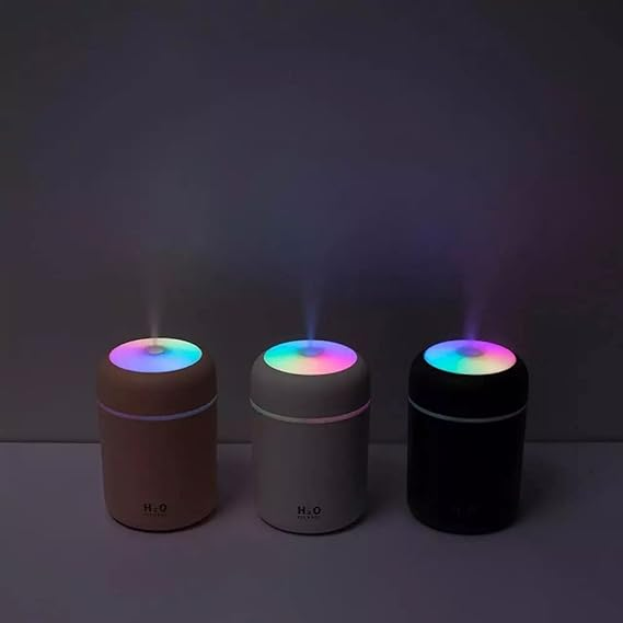 Umidificator de aer cu difuzor aromaterapie si RGB + CADOU 3 uleiuri esentiale