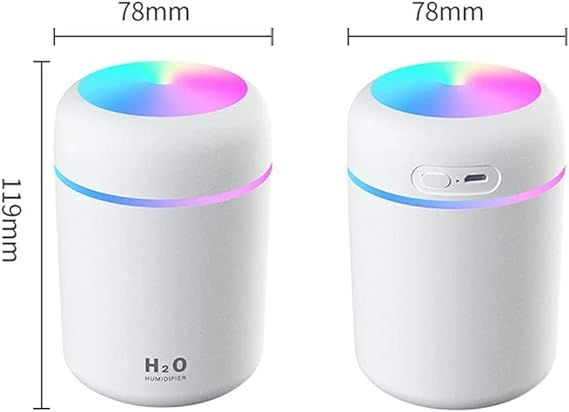 Umidificator de aer cu difuzor aromaterapie si RGB + CADOU 3 uleiuri esentiale