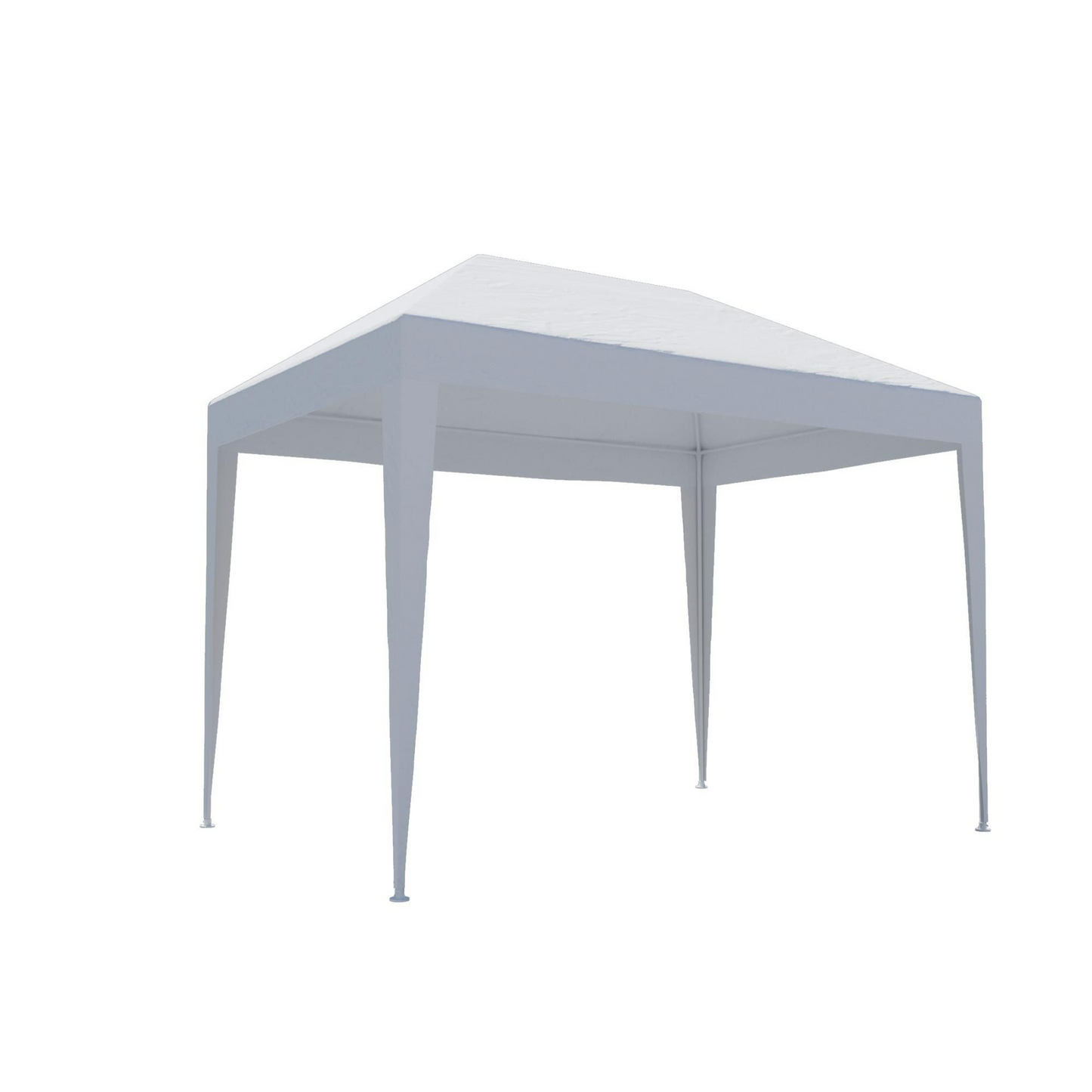 Pavilion gradina, otel/polietilena, 290 x 190 cm, H 244 cm, Alb
