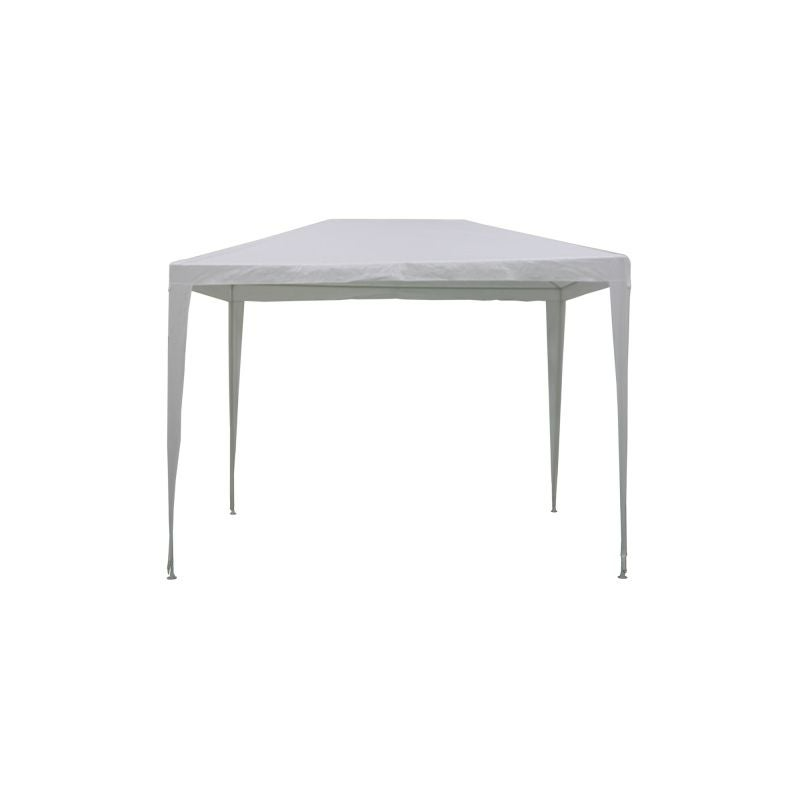 Pavilion gradina, otel/polietilena, 290 x 190 cm, H 244 cm, Alb