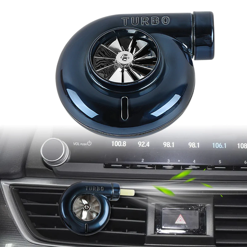 Odorizant Auto model TURBINA + 3 sticlute cu ulei esential CADOU