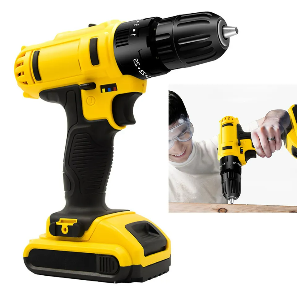 Pachet PROMO: Bormasina cu percutie si 2 acumulatori 24v + 30 accesorii