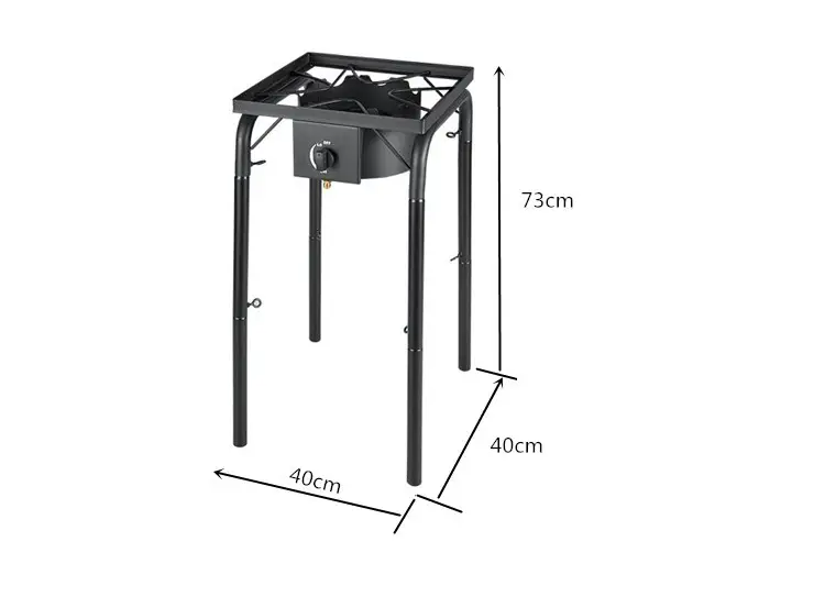Pirostrie PROCook reglabila pe inaltime (45-77cm) cu arzator de MARE putere