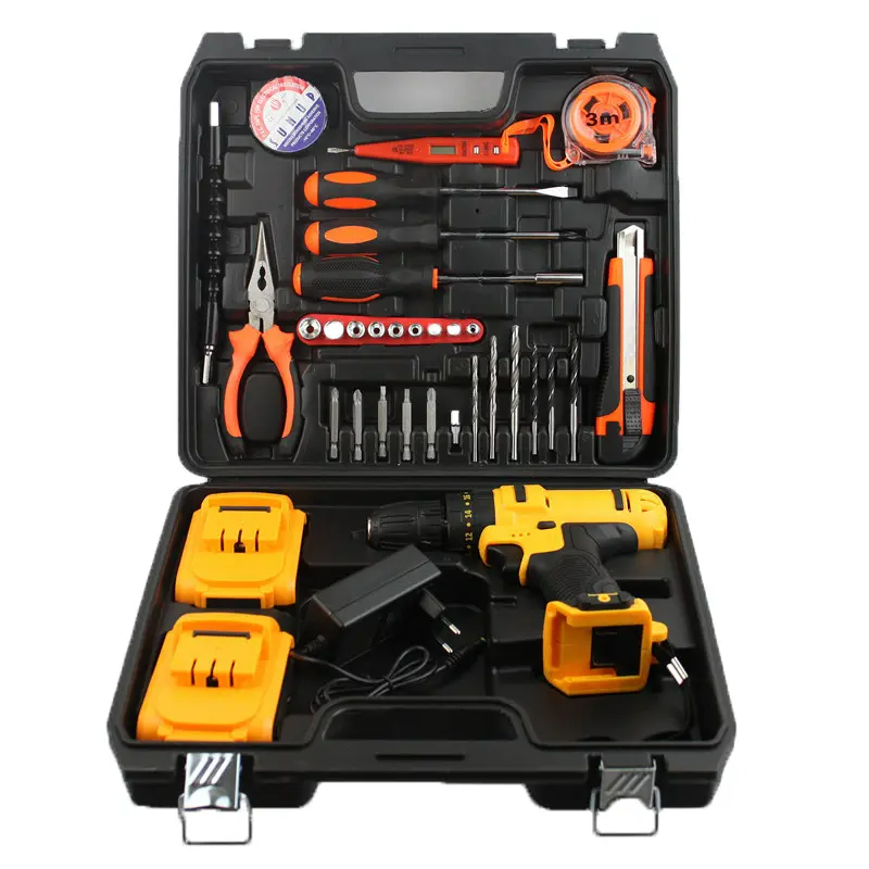 Pachet PROMO: Bormasina cu percutie si 2 acumulatori 24v + 30 accesorii