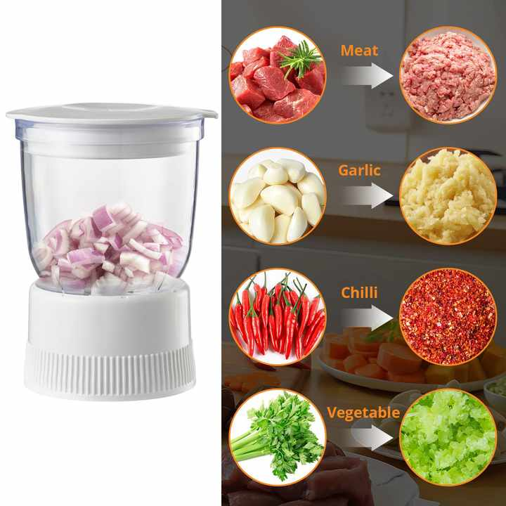 Robot de Bucatarie Multifunctional 4in1 - Blender, Storcator, Rasnita, Masina de Tocat