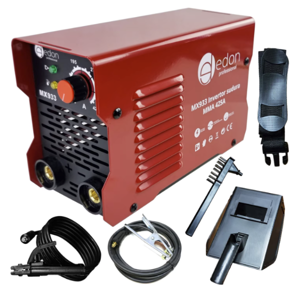 MEGA Pachet: Drujba pe benzina ELEFANT EM-5.5 + Invertor de Sudura Edon MMA 425A diametru electrod 1.6 - 5 mm