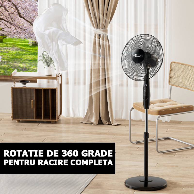 Ventilator SMART WiFi cu 6 ELICE SuperSilentios si control cu TouchScreen, Telecomanda sau Aplicație Mobila
