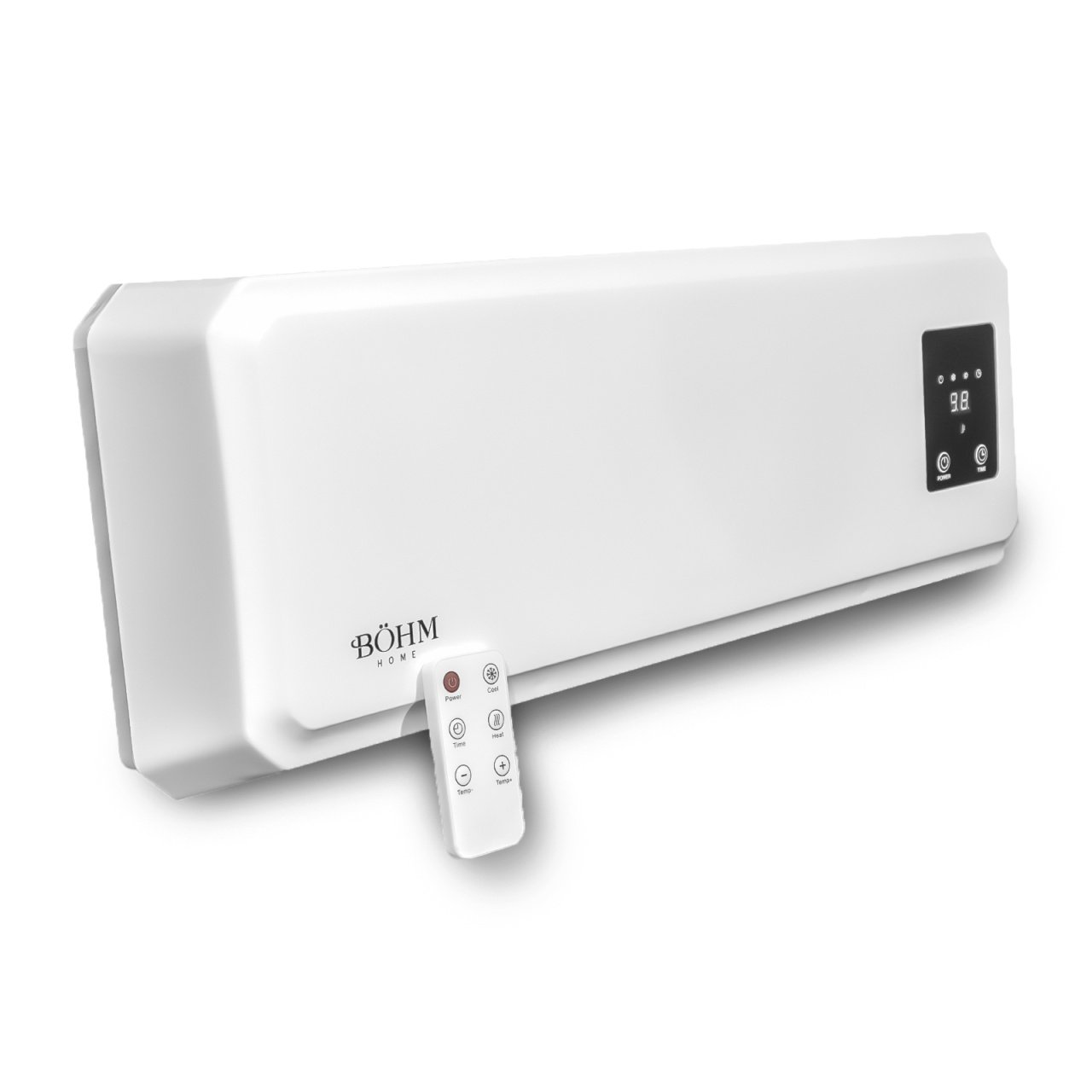 Aeroterma de perete cu DOUA TREPTE de putere (1000W / 2000W) pentru camere de 25m²