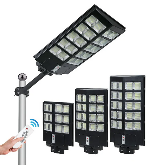 Lampa Solara DUBLA SolarECO cu LED UltraMAX de 600W/800W/1000W + Telecomanda + Picior Metalic