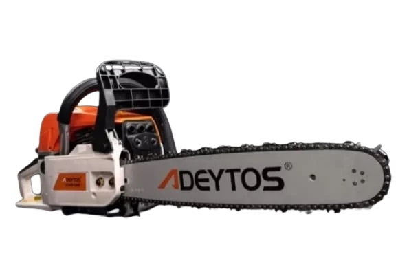 PACHET PROMO: Drujba de mana pe benzina DEYTOS 5200, 3 CP, 2.2KW + 3 lanturi + 2 lame + 1 bujie rezerva + 1l Ulei Ungere + 0,5l Ulei Amestec
