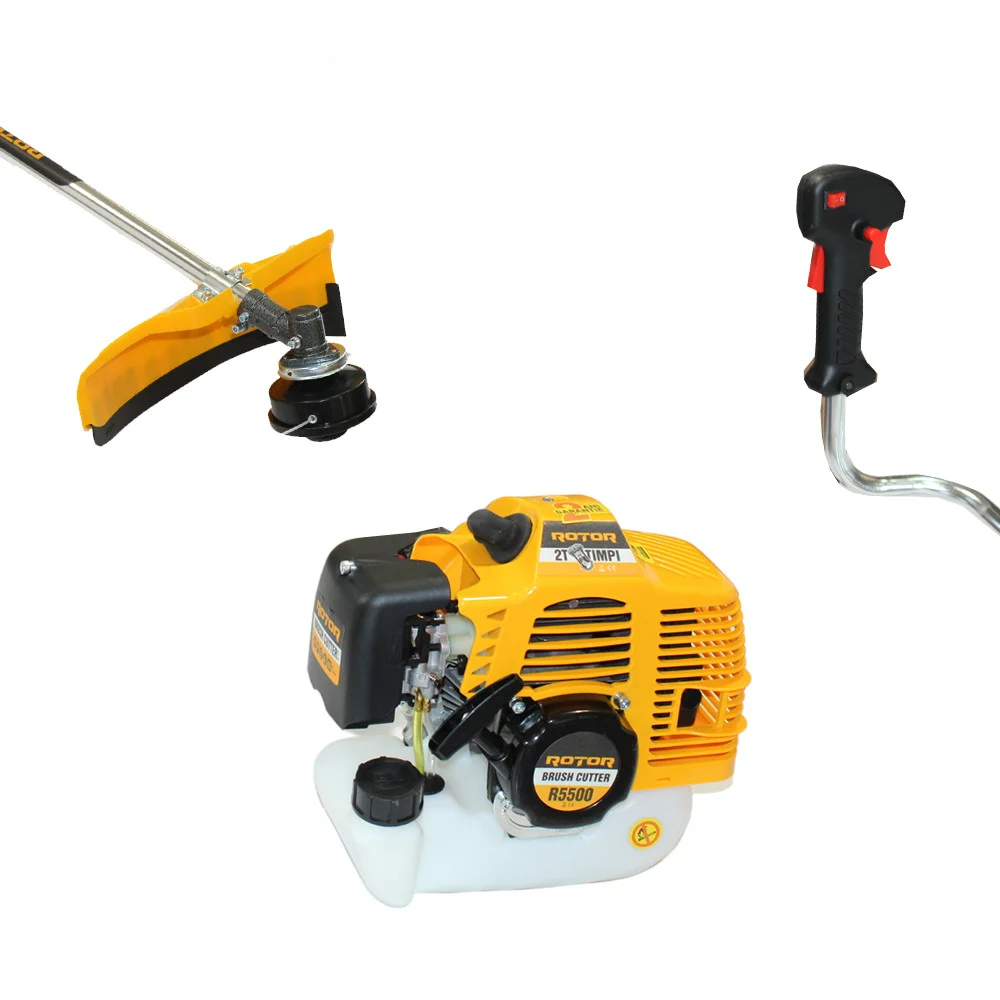 Pachet PROMO: Motocoasa Pe Benzina ROTOR 4,7CP + 5 x discuri 3T + cap mosor + 45m FIR TAMBUR + 3 x Sticlute Ulei Amestec