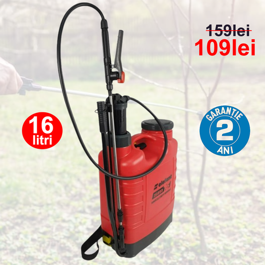 Pompa de stropit manuala Elefant SM16L de 16 litri cu 2 tipuri de pulverizare