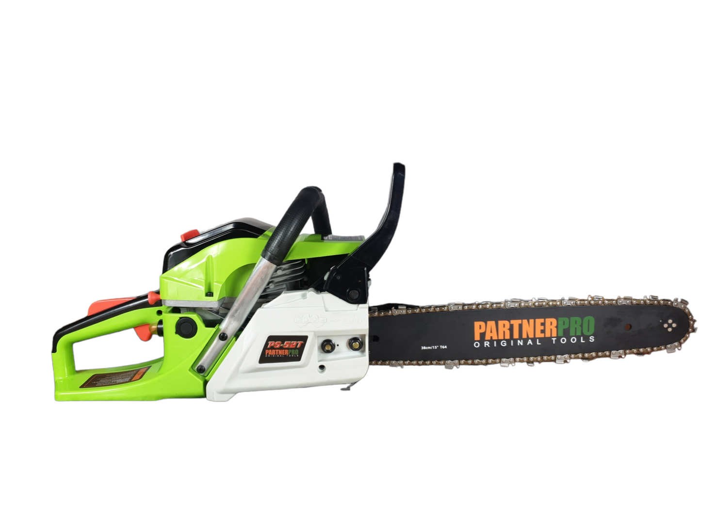 Pachet PROMO: Drujba pe benzina PartnerPRO 6.6cp + 2 lame + 2 lanturi + 2 bujii + ulei lant + 3 sticlute ulei amestec