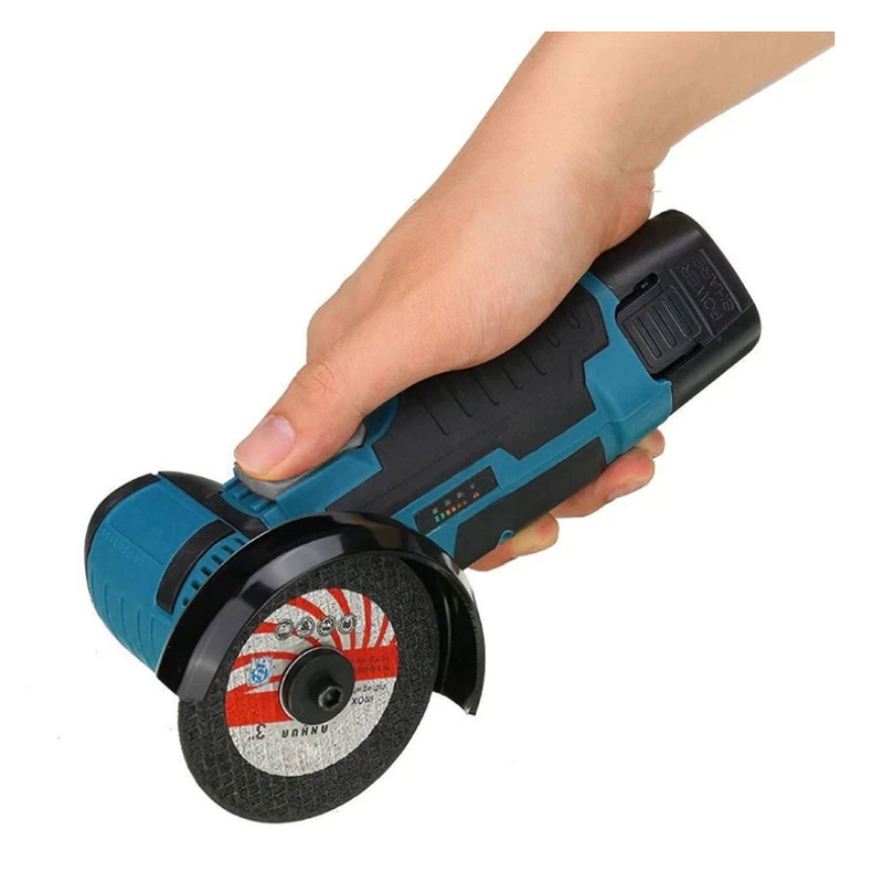 Mini polizor unghiular brushless cu acumulator de 12V + CADOU 2 x disc 76mm