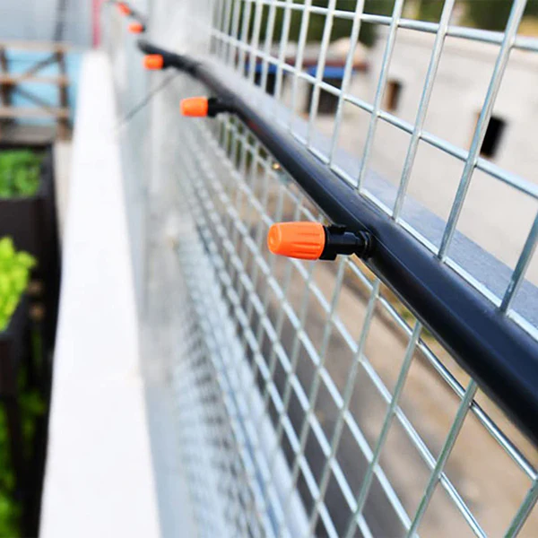 PROMO: Set 2 x Kit pentru racit terasa cu vapori de apa si furtun de 10m + 10 duze
