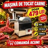 Mașină Electrică de Tocat Carne Craft-Tec MK-8, Inox, 800 W, 100 kg/h – pentru Casă și Uz Semiprofesional