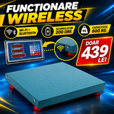 Cântar Electronic cu Platformă 600 kg, Wireless Wi-Fi, 50x60 cm – pentru Depozite, Ferme și Colete