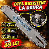 Set Lamă și 2 Lanțuri Drujbă Craft-Tec, 30 cm (12"), 3/8 LP, 1,3 mm – pentru Crengi și Lemne Mici