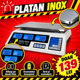 Cântar Electronic Lider MX411 cu Afișaj pe Două Fețe, 40 kg, Acumulator Încorporat – pentru Piață, Magazin și Depozit
