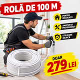 Cablu Electric de Curent 3 x 1,5, 100 m, Izolație și Manta PVC – pentru Instalații Fixe și Mobile