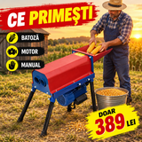 Batoză Electrică de Desfăcat Porumb cu Două Intrări, 3,5 kW, 450 kg/h – pentru Gospodărie și Fermă