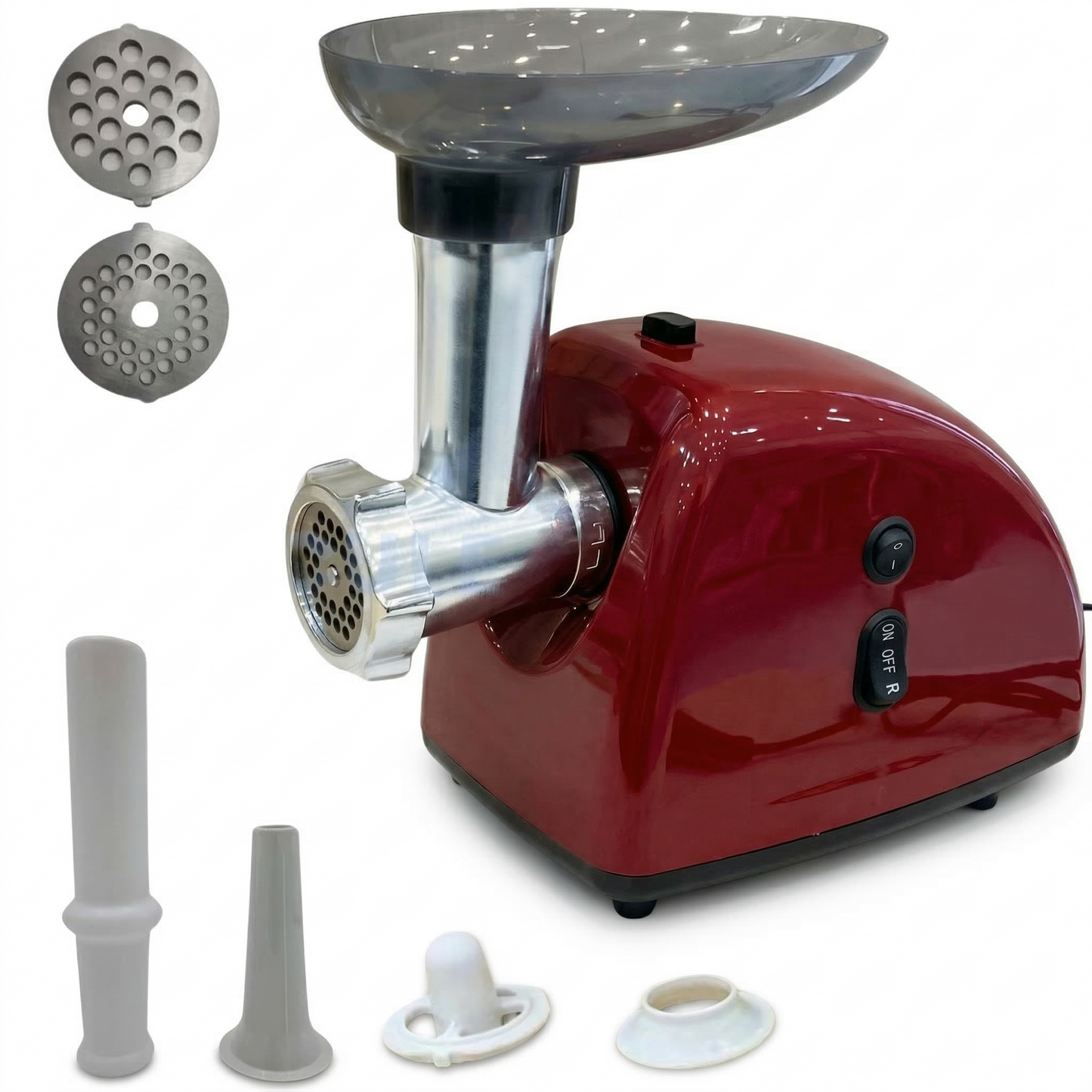 Masina electrica de tocat carne HOLZ, putere 3500W cu 2 site incluse si funcție REVERSE