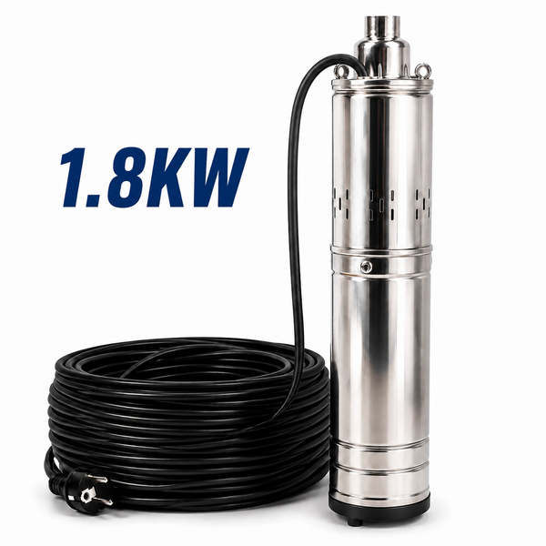 Pompa Apa Submersibila Craft-tec Aqua Premium CABLU 20M, 1800W, 4QGD, 160m inaltime, 5000l/h,MOTOR ULEI IP68 MX2441