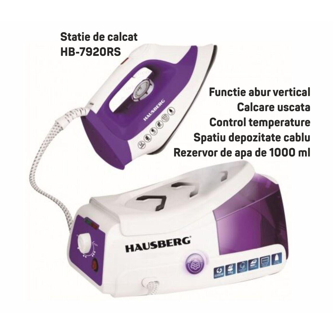 Stație de călcat HAUSBERG HB-7920MV + CADOU Surpriza INCLUS