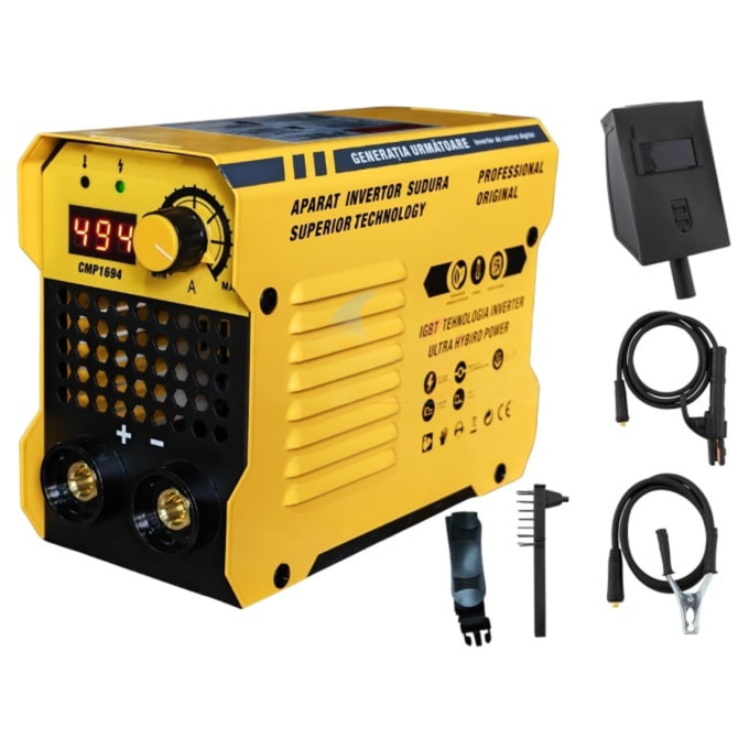 Aparat de sudura tip Invertor 494A, reglaj, afisaj digital, ventilat, 1.6-4mm, Next Generation - URAL MASH PROFESSIONAL CMP1694