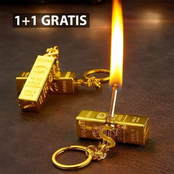 1+1 GRATIS: Bricheta Creativa ANTI VANT Stil Chibrit Model Lingou De Aur