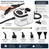 Aparat Profesional de Curățare cu Abur 1500W – Curățenie Profesională Fără Detergenți, Direct la Tine Acasă