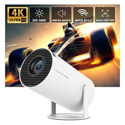 Videproiector portabil Andorid 4K UltraHD MagicView cu boxa incorporata