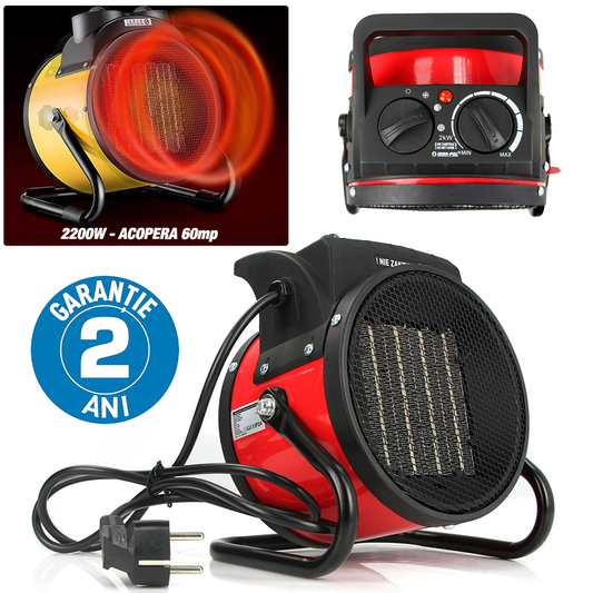 Aeroterma Electrica YAMA de 2000W cu alimentare la 220V