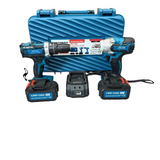 Set Bormasina gaurit si insurubat + Pistol cu impact 450nm, 48V, 8Ah , cu 2 acumulatori si valiza transport CAMPION PROFESSIONAL CMP1686
