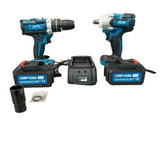 Set Bormasina gaurit si insurubat + Pistol cu impact 450nm, 48V, 8Ah , cu 2 acumulatori si valiza transport CAMPION PROFESSIONAL CMP1686