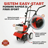 Motocultor 8.5CP Campion Professional CMP1822 – Motor 58cc, 2 Timpi, 16 Cuțite, Lățime Lucru 300mm, Easy-Start