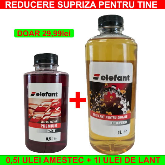 Reducere Surpriza: 0,5l Ulei Amestec + 1l Ulei de Lant