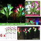 Set Lampi solare LED RGB model FLOARE cu acumulator tip crin